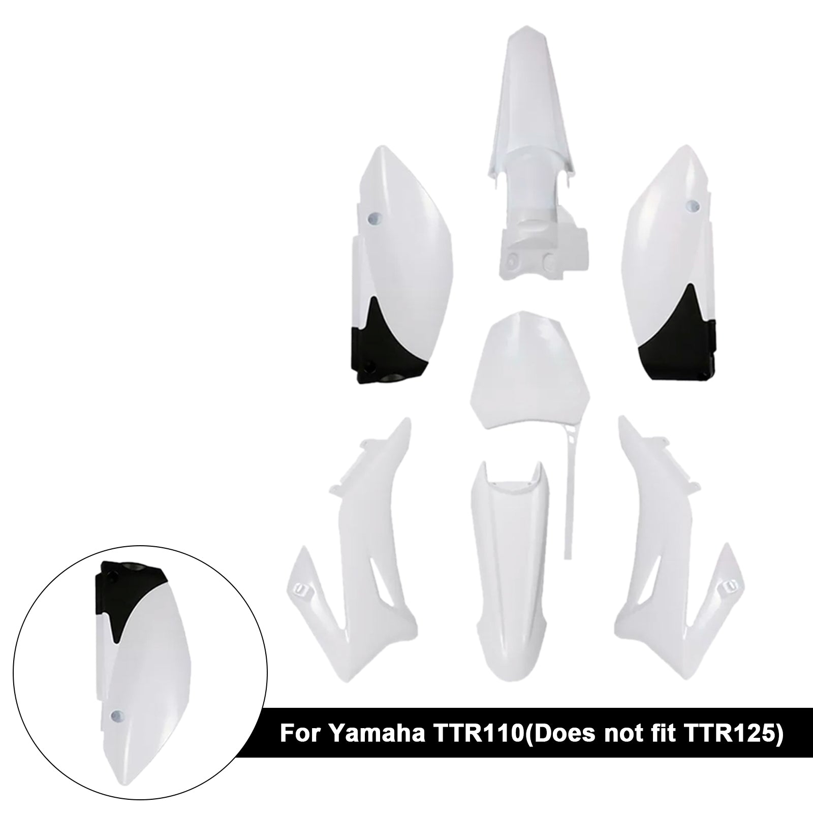 Yamaha TTR110 Dirt Bike Body Plastic Kit Fender Faming