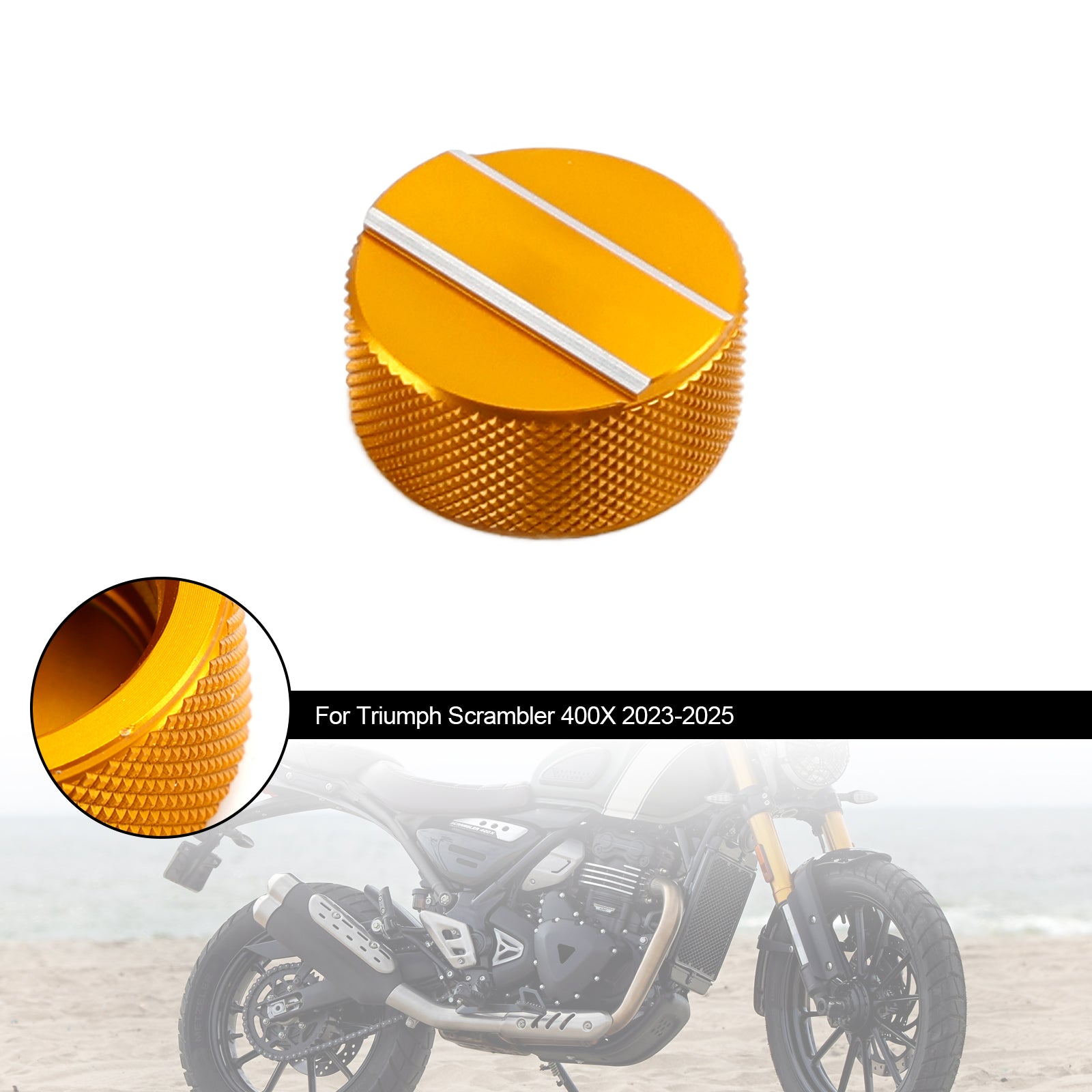 23-25 Scrambler 400X Radiator Cover coolant Cap Lid