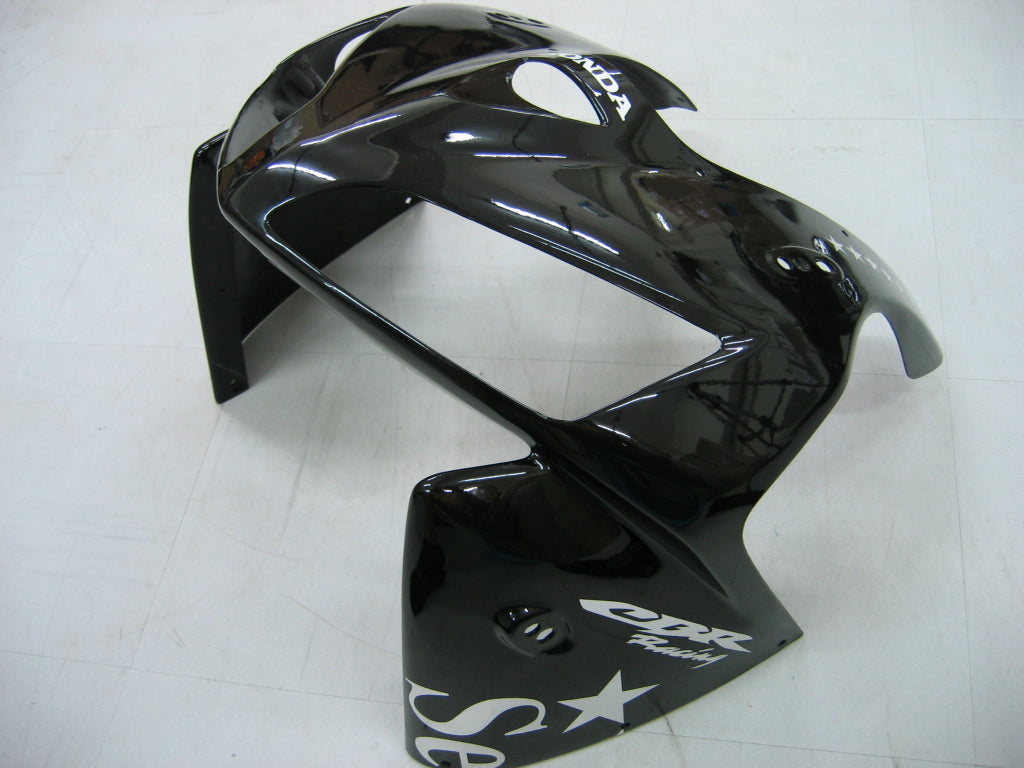 Amotopart 2005–2006 Honda CBR600RR Schwarz-Silber-Akzent-Verkleidungsset