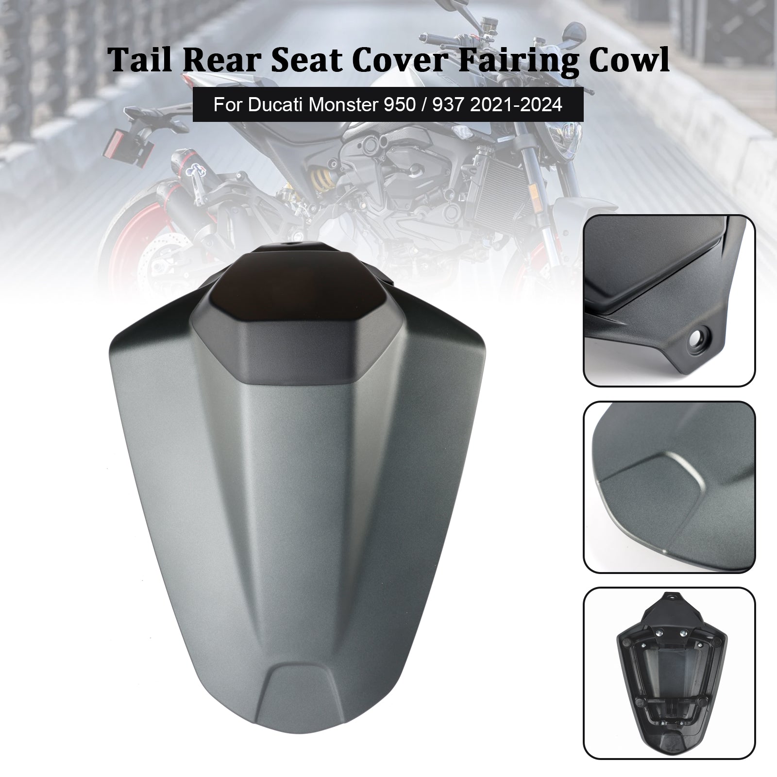 21-24 Ducati Monster 950 937 Tail Rear Seat Cover Fairing Cowl