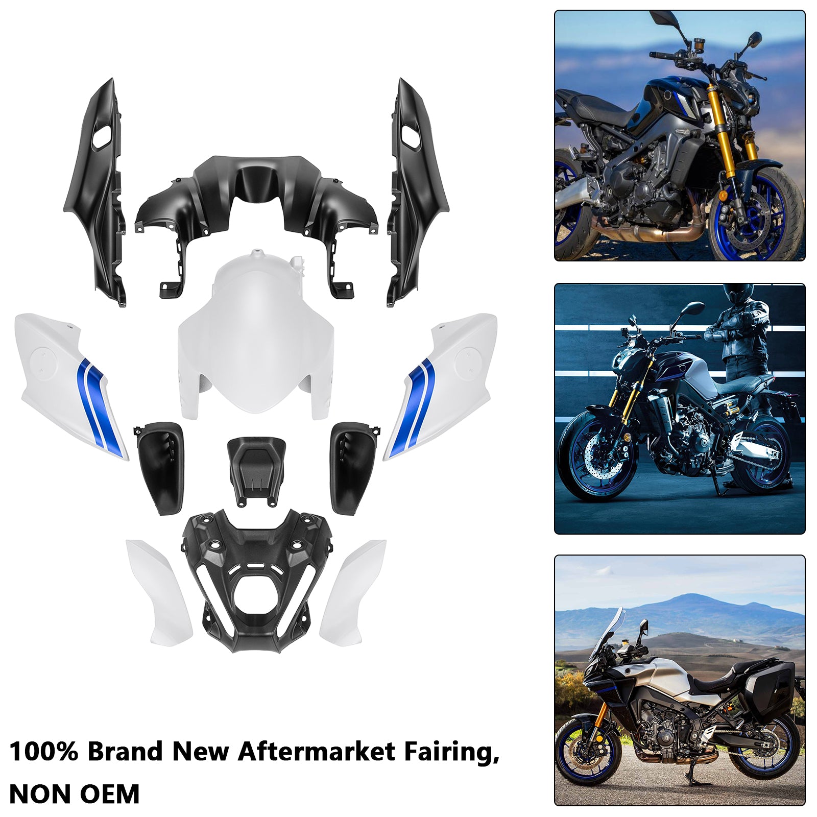 Amotopart 2021-2023 Yamaha MT 09 Verkleidungssatz