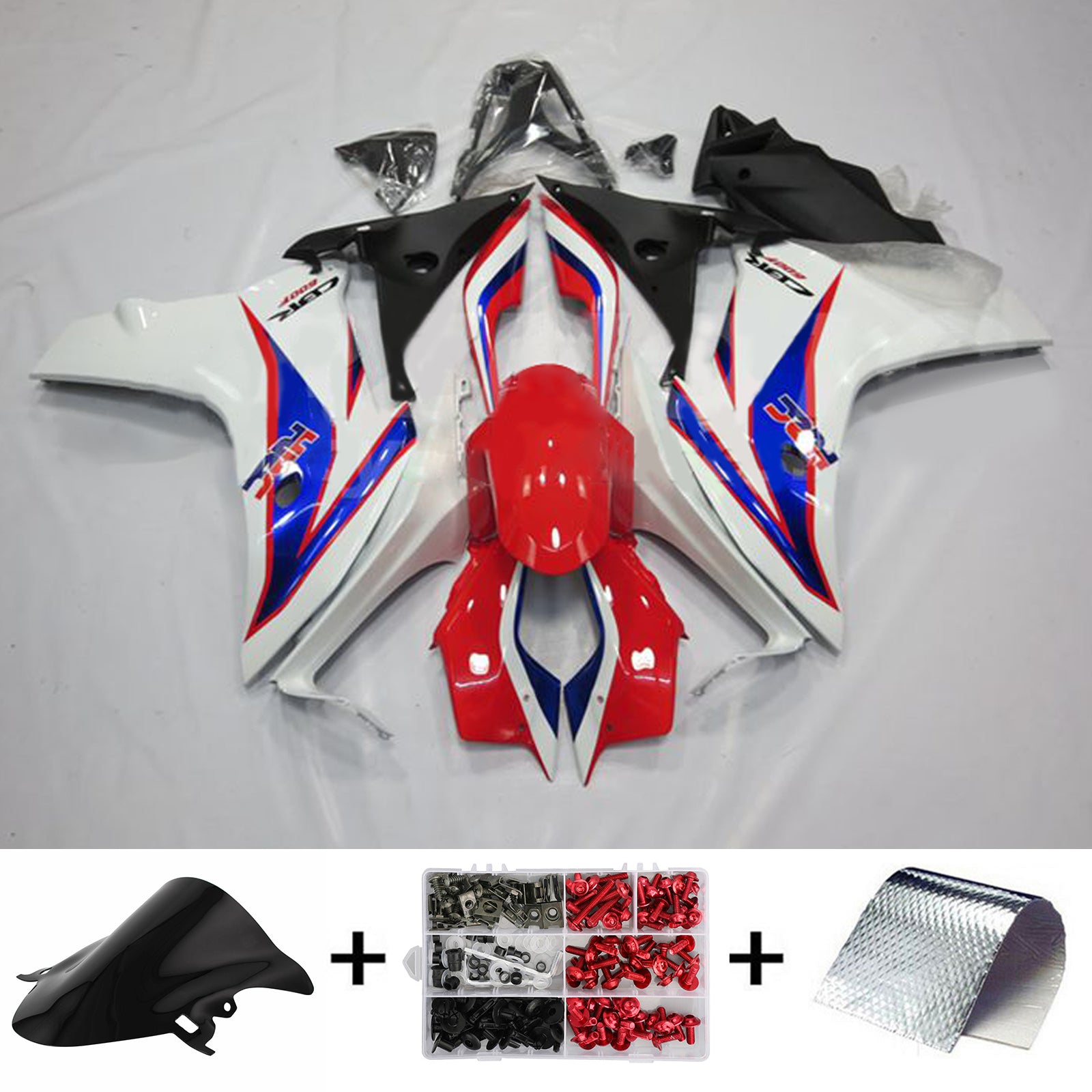 Amotopart 2011-2013 CBR600F Honda Blue&Red Style1 Fairing Kit