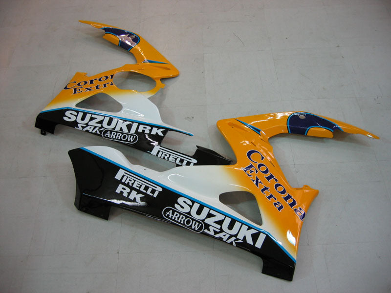 Amotopart 2005–2006 Suzuki GSXR1000 Gelb und Blau Verkleidungsset