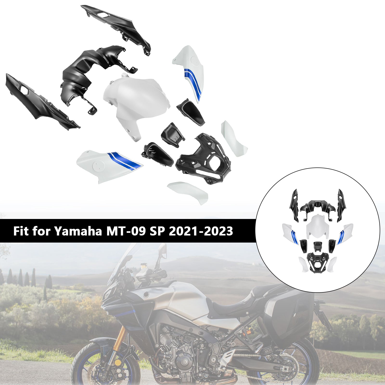 Amotopart 2021-2023 Yamaha MT 09 Verkleidungssatz