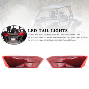 2412341 2412342 LED Tail Lights For Polaris RZR Turbo 1000 XP 900 S 2014-2019