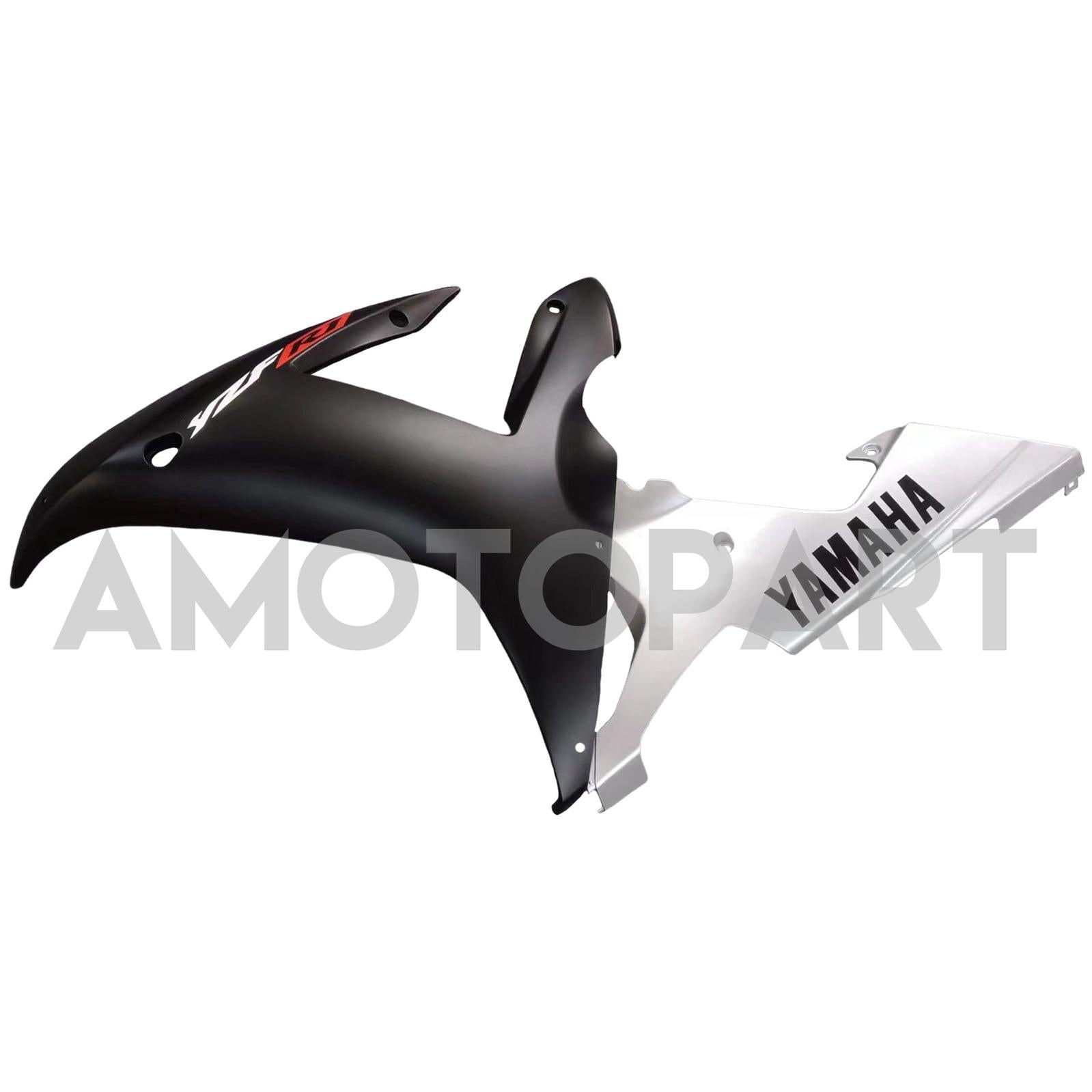 Amotopart 2002-2003 Yamaha YZF 1000 R1 Silver&Black Fairing Kit