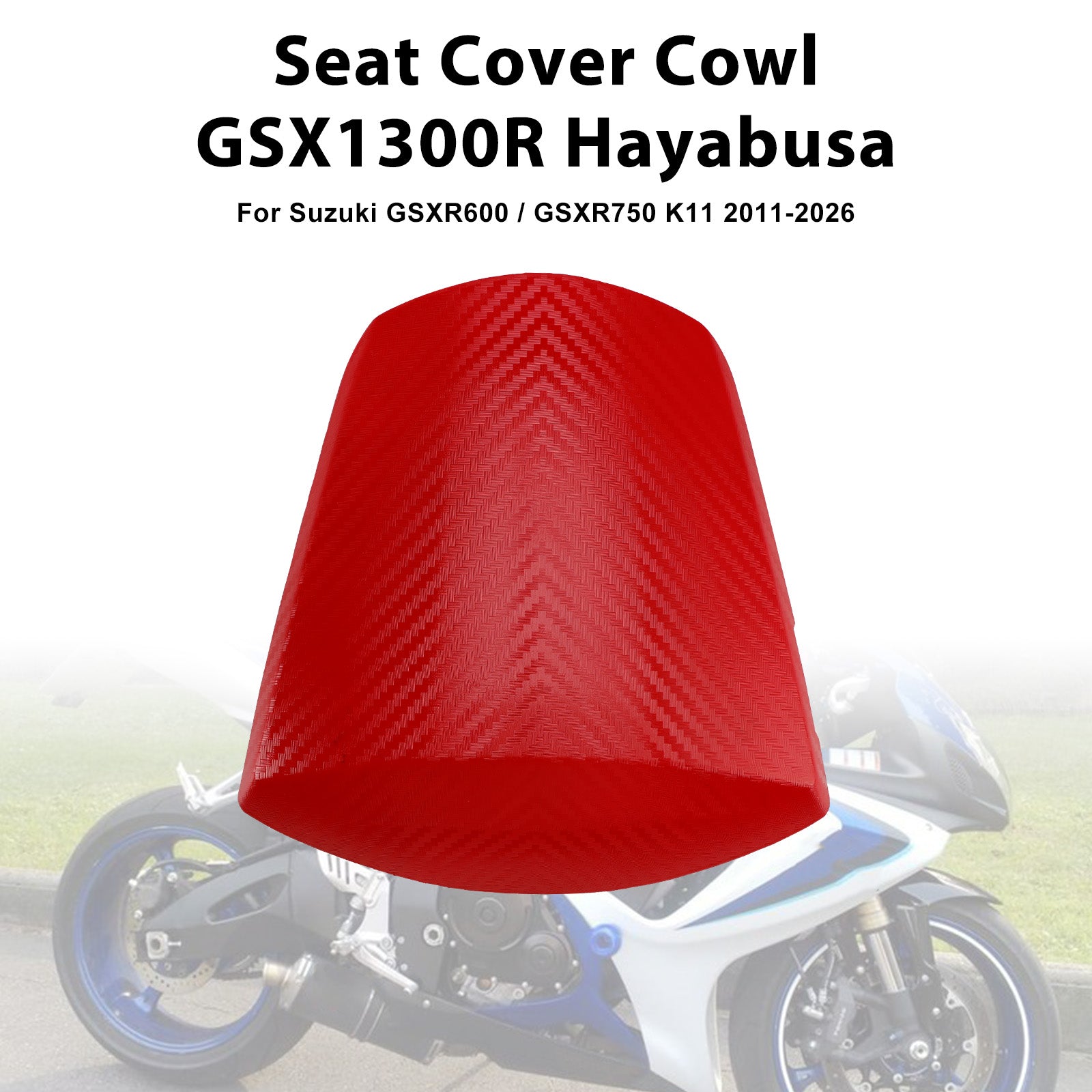 Housse de carénage de siège arrière Suzuki GSXR600 GSXR750 K11 2011-2026