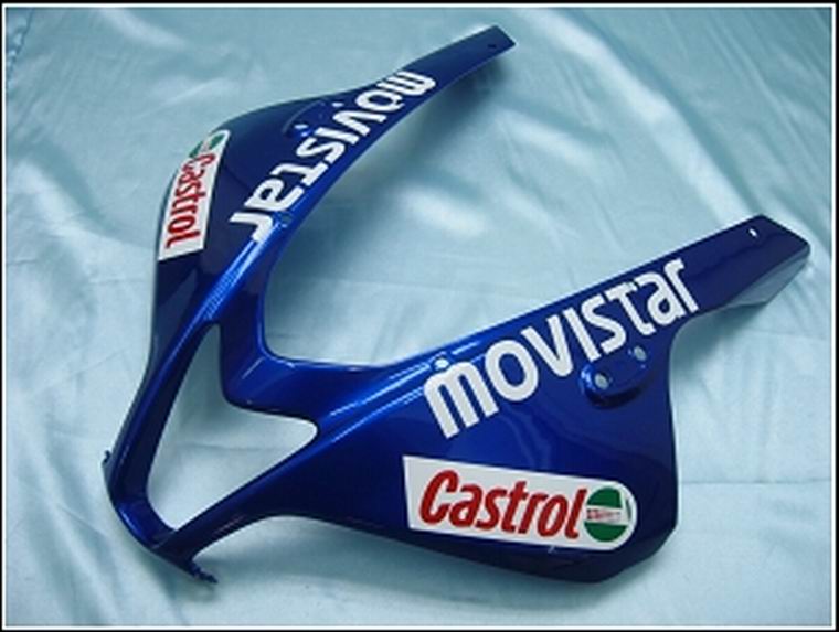 Amotopart 2007-2008 Honda CBR600RR Kit de carénage bleu et vert