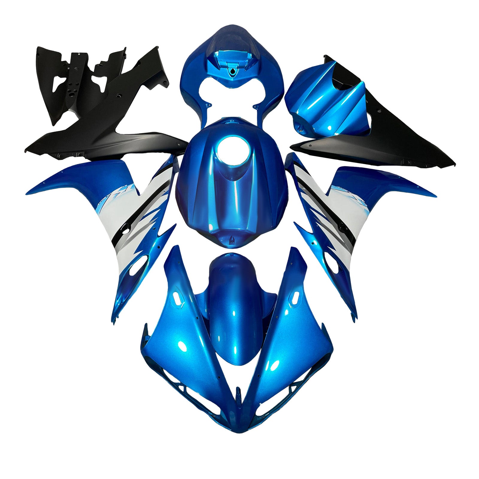 Amotopart 2004-2006 Yamaha YZF-R1 Blue Fairing Kit