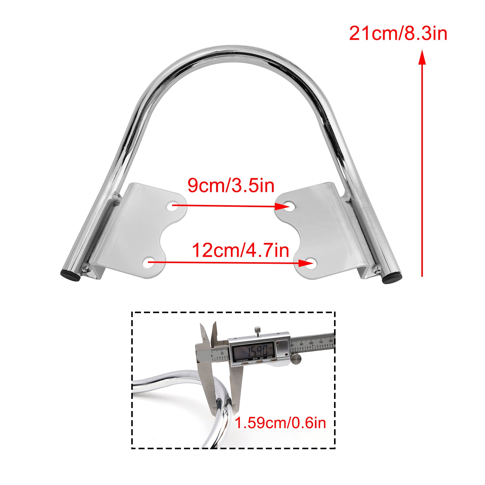 17-24 Street Twin 900 Street Scrambler 900 Passenger Armrest Hand Holder
