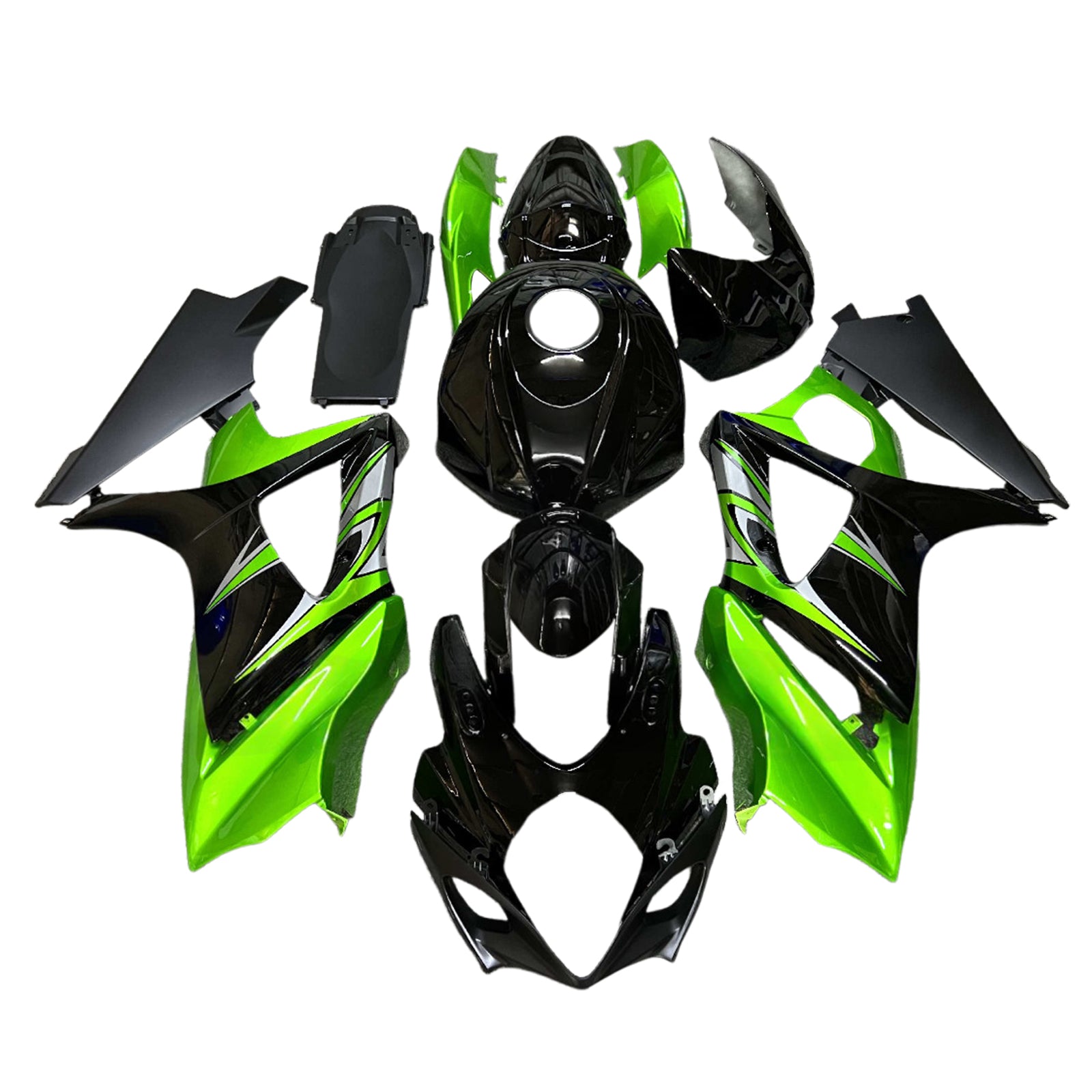 AMOTOPART 2007-2008 Suzuki GSXR1000 Green Black Dehnung Kit