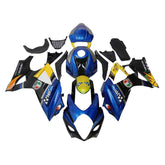 Amotopart 2007-2008 K7 GSXR1000 Suzuki Kit carena blu e giallo Cartoon