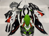 Amotopart Kawasaki 2019-2024 Kawasaki Ninja ZX25R ZX4R ZX4RR Kit carena nero bianco verde e rosso