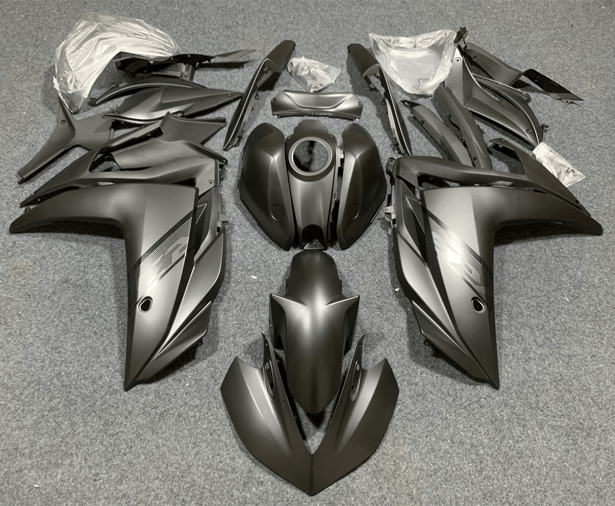 Amotopart Yamaha YZF-R3 2014-2018 R25 2015-2017 Grey Fairing Kit