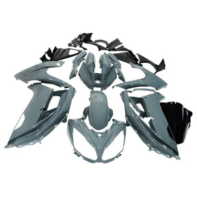 Amotopart 2012-2016 Kawasaki ER6F/Ninja650 Black Grey Fairing Kit