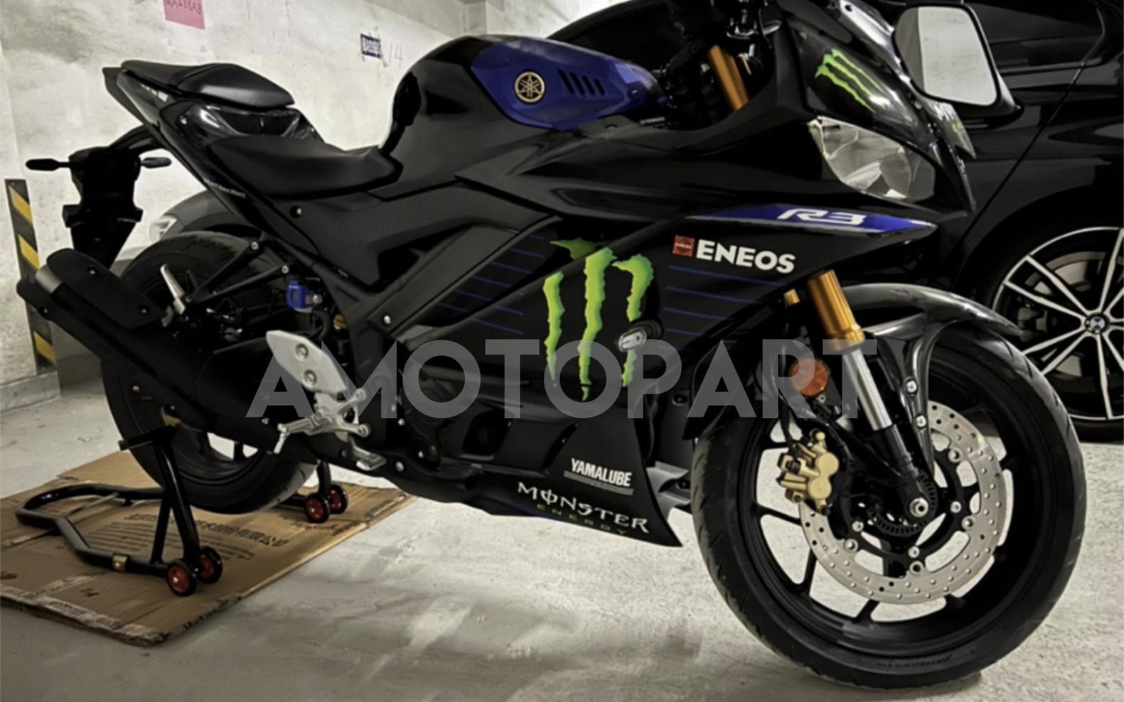 Amotopart 2022-2023 Yamaha YZF-R3 R25 Monster Style1 Fairing Kit