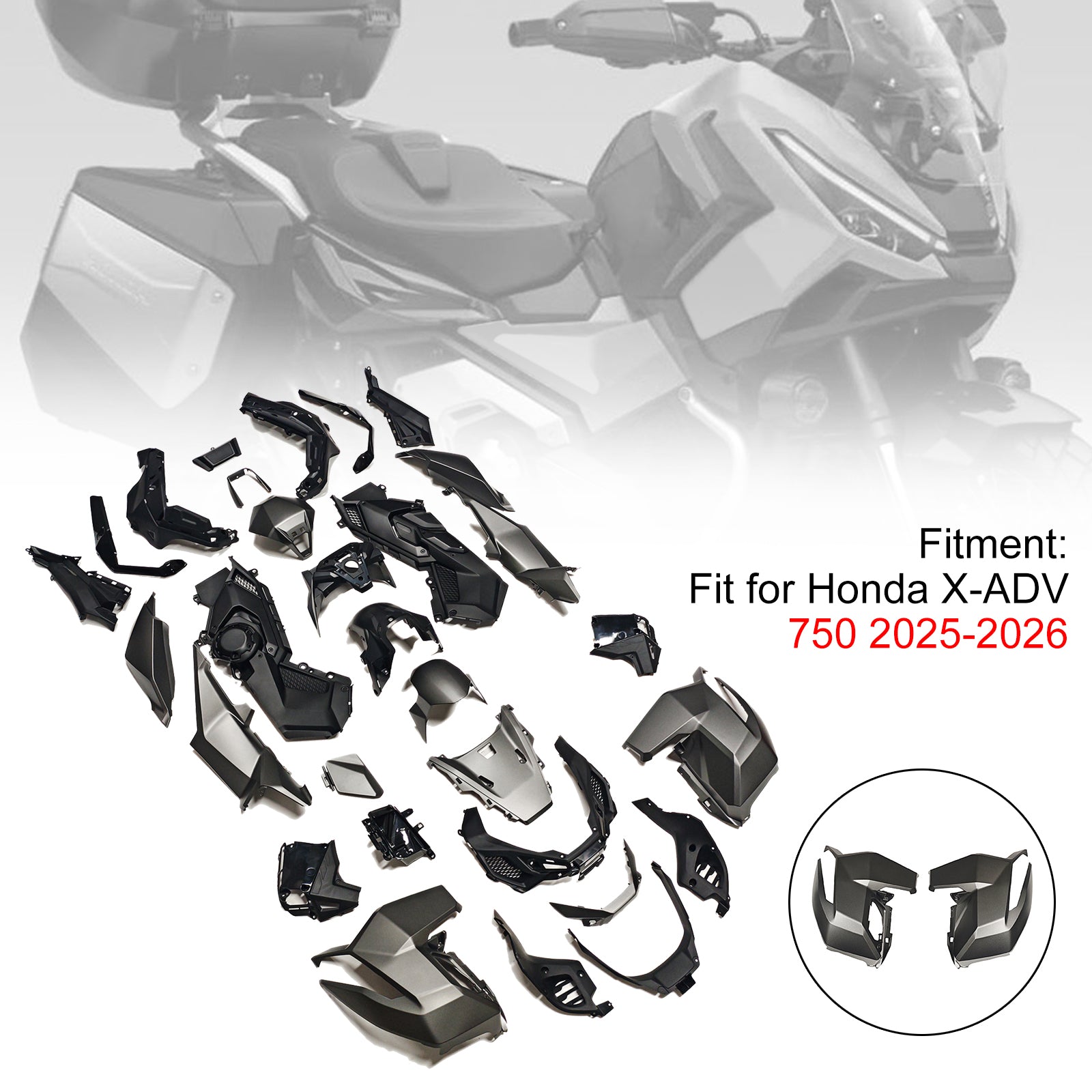 Amotopart 2025-2026 Honda X-ADV 750 Collection de kits de carénage
