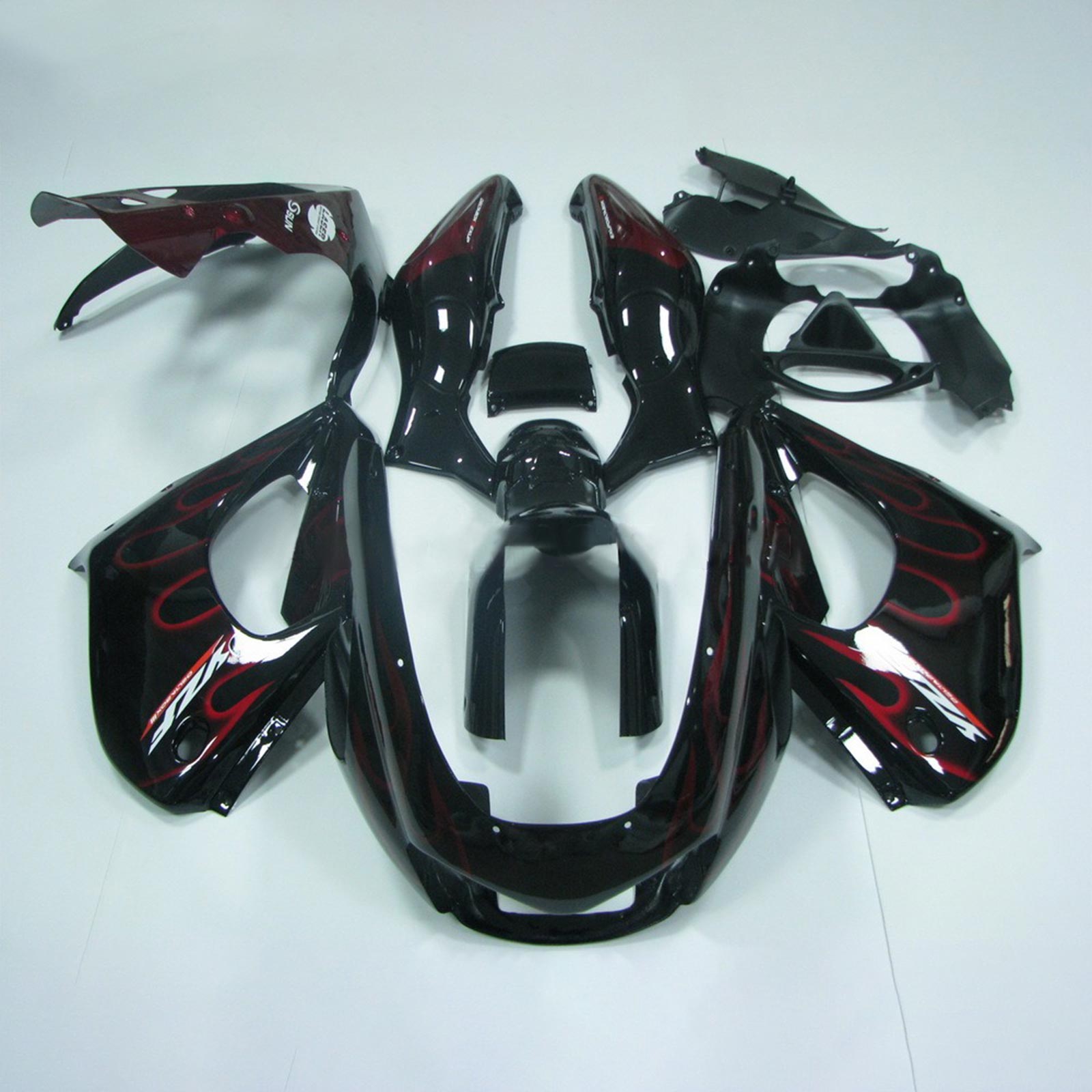 Amotopart 1997-2007 Yamaha YZF1000R Thunderace Black Fairing Kit