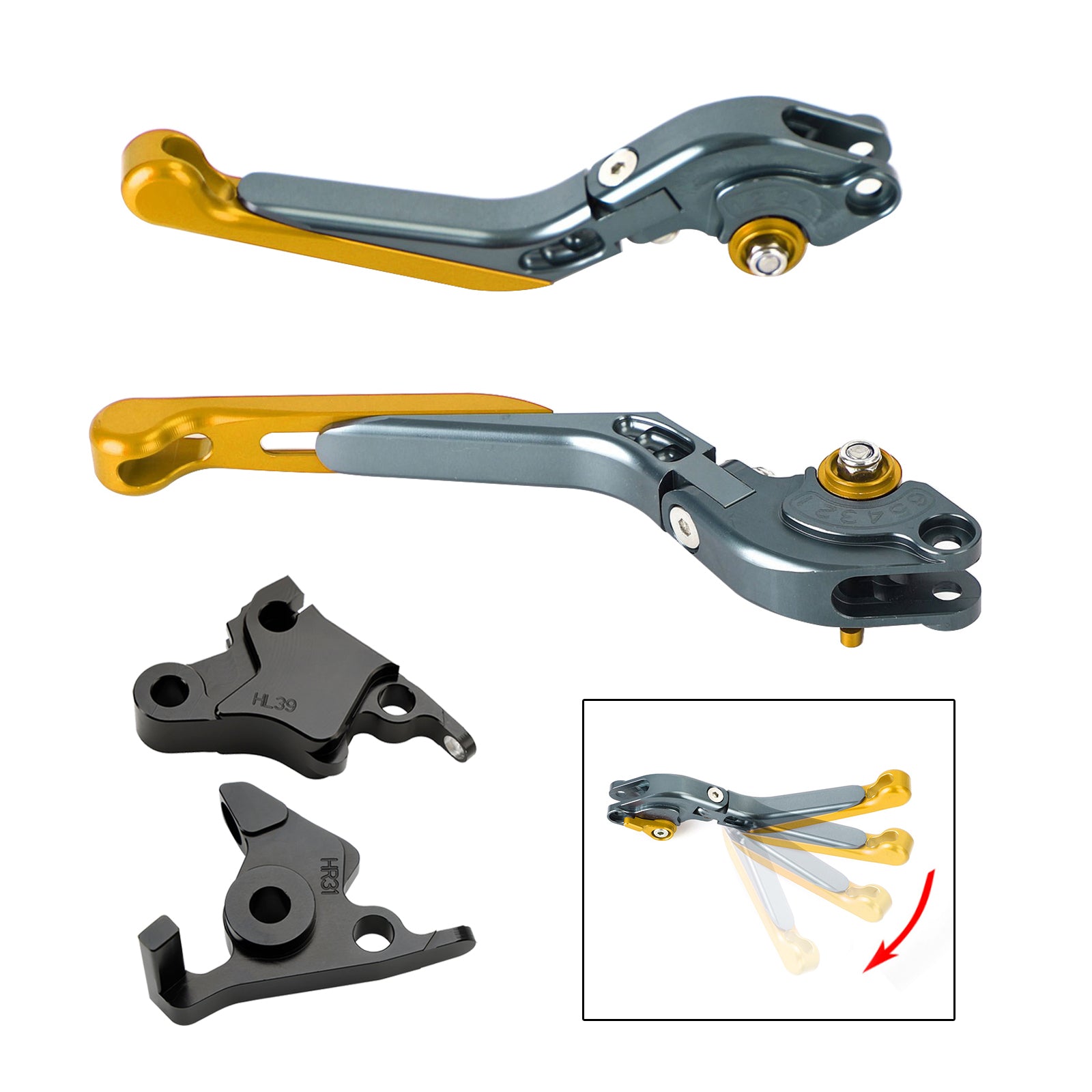 23-24 CFMOTO 450SS 450SR 21-23 450NK Adjustable Clutch Brake Lever