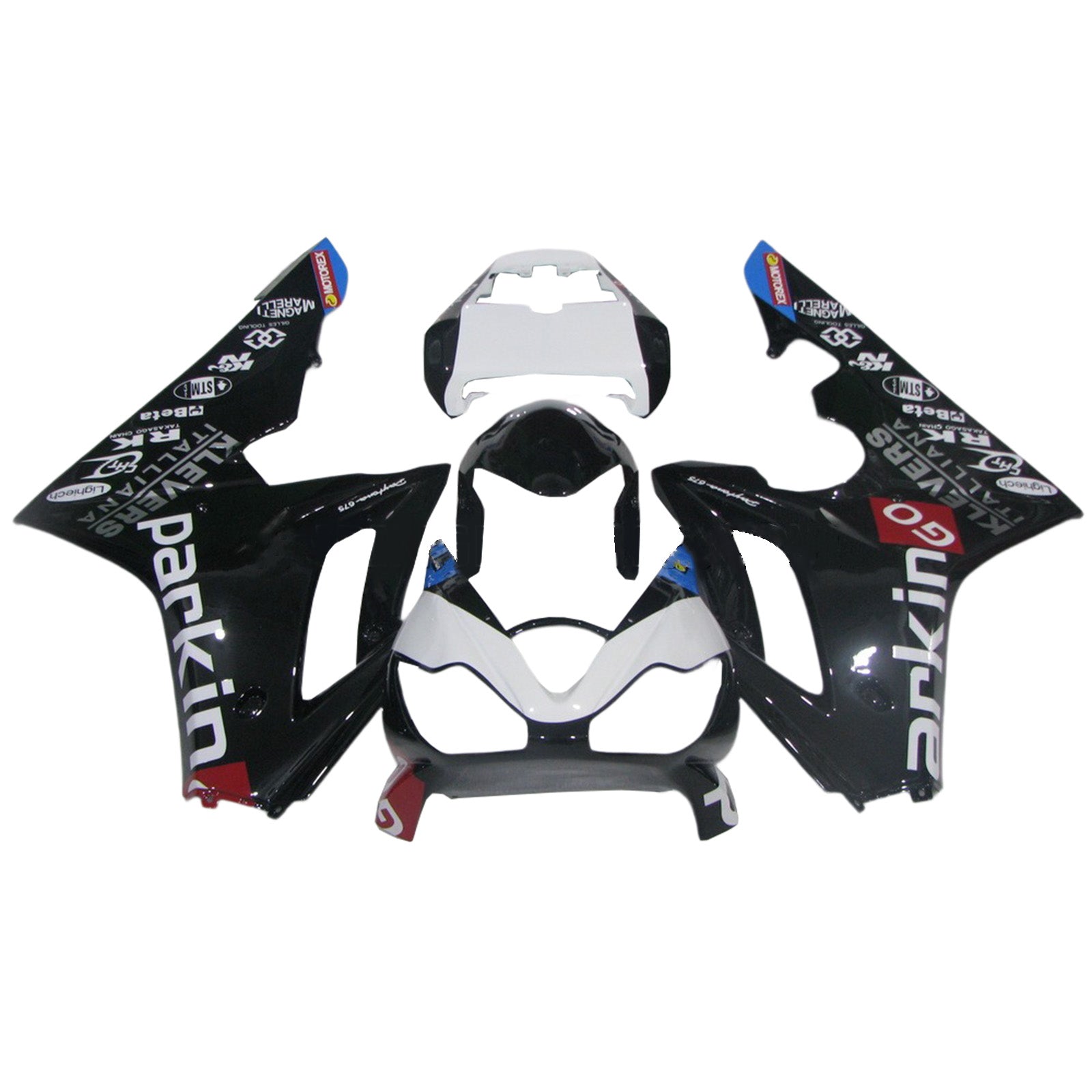 Amotopart 2006-2008 Triumph Daytona 675 Black Style3 Fairing Kit