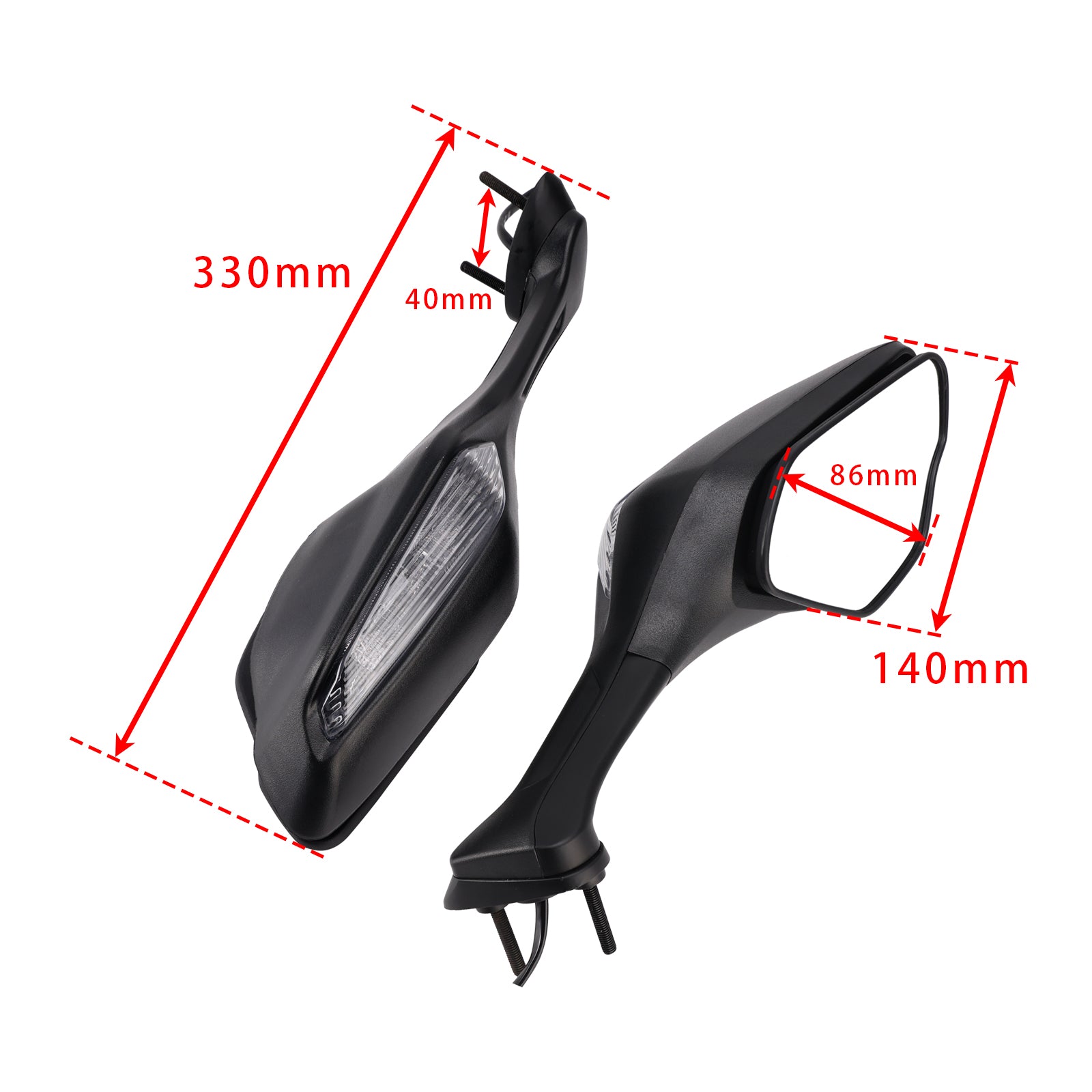 Honda CBR 1000 RR-R /SP RR RA SC82 SC77 2017-2026 Mirrors Set w/Indicator