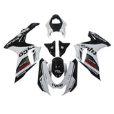 Amotopart 2011-2024 K11 GSXR 600/750 Suzuki Black&White Accents  Fairing Kit