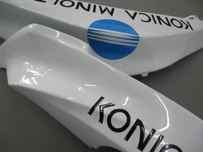 Amotopart 2007–2008 Honda CBR600RR Verkleidungsset in Weiß und Blau