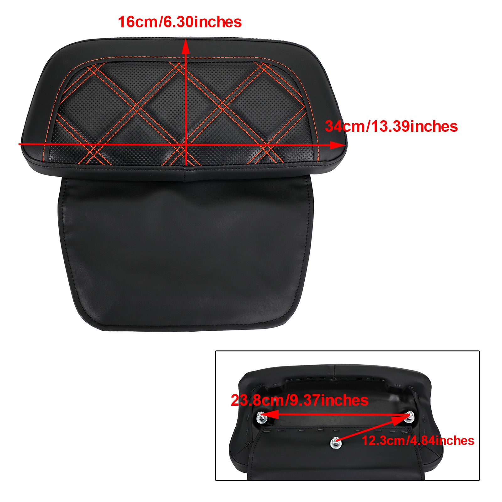 Tour Pak Touring FL Road Glide 2014-Up Chopped Pack Trunk Backrest Pad