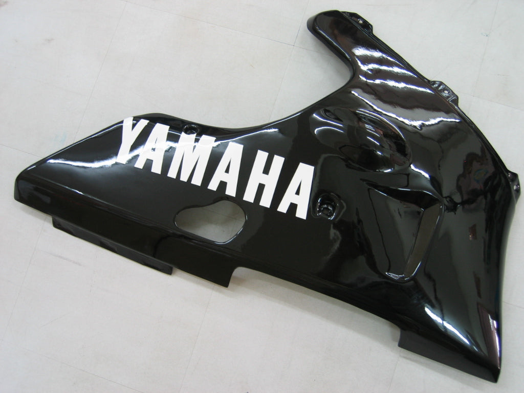 Amotopart 2000–2001 Yamaha YZF 1000 R1 glänzendes Schwarz mit Logo-Verkleidungsset