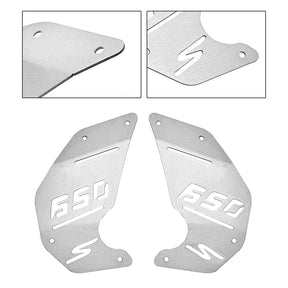 Motorseitenplatte CNC-Panel-Abdeckung Silber für Kawasaki Vulcan S En650 Vn650 15-22