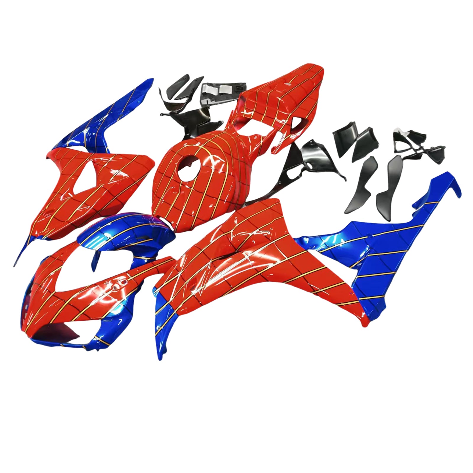 Amotopart 2006-2007 Honda CBR1000RR Red Blue Spiderman Fairing Kit