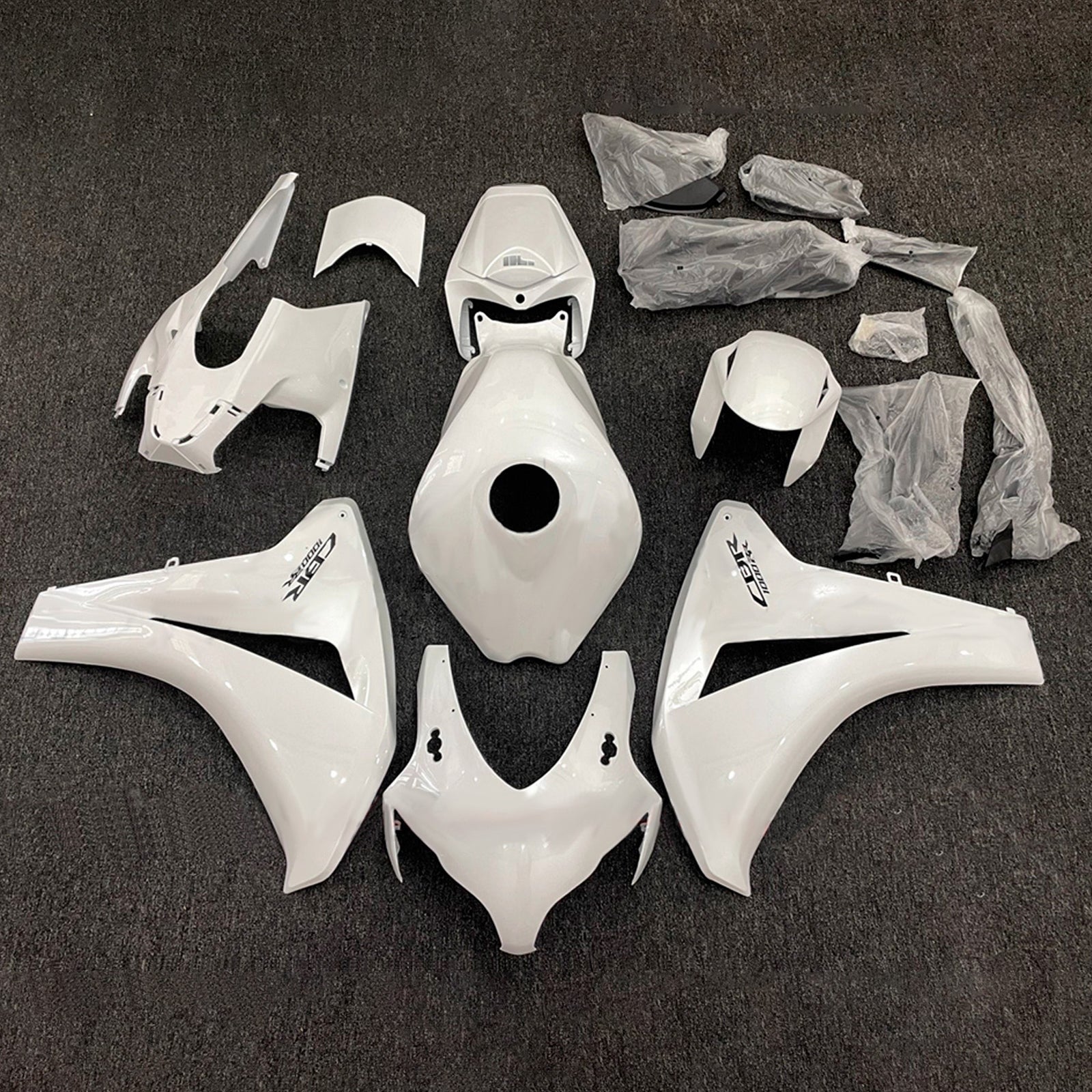 Amotopart 2008-2011 Honda CBR1000RR White Fairing Kit
