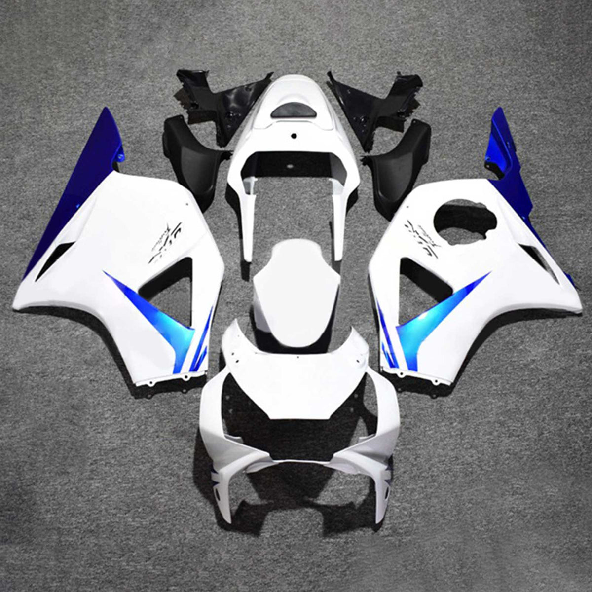 Amotopart 2002-2003 CBR954 Honda Kit de carénage blanc et bleu