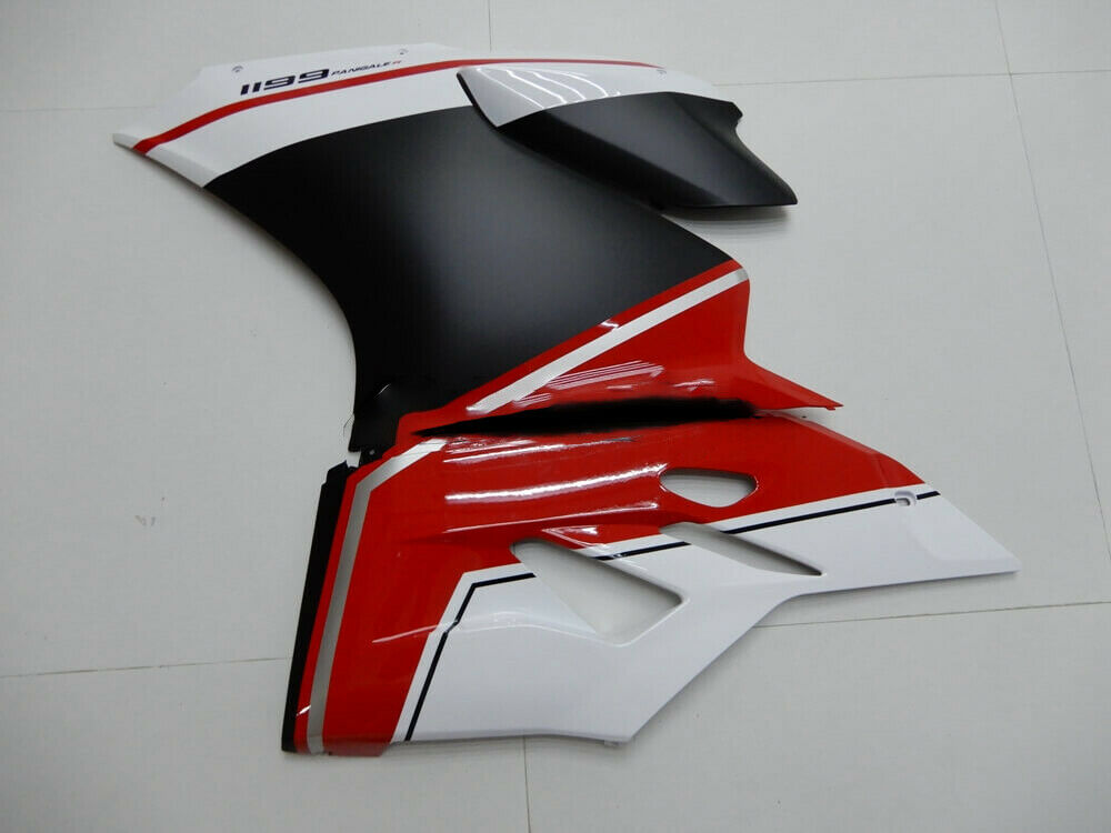 Amotopart 2012-2015 Ducati 899 Silver White Red Black Fairing Kit