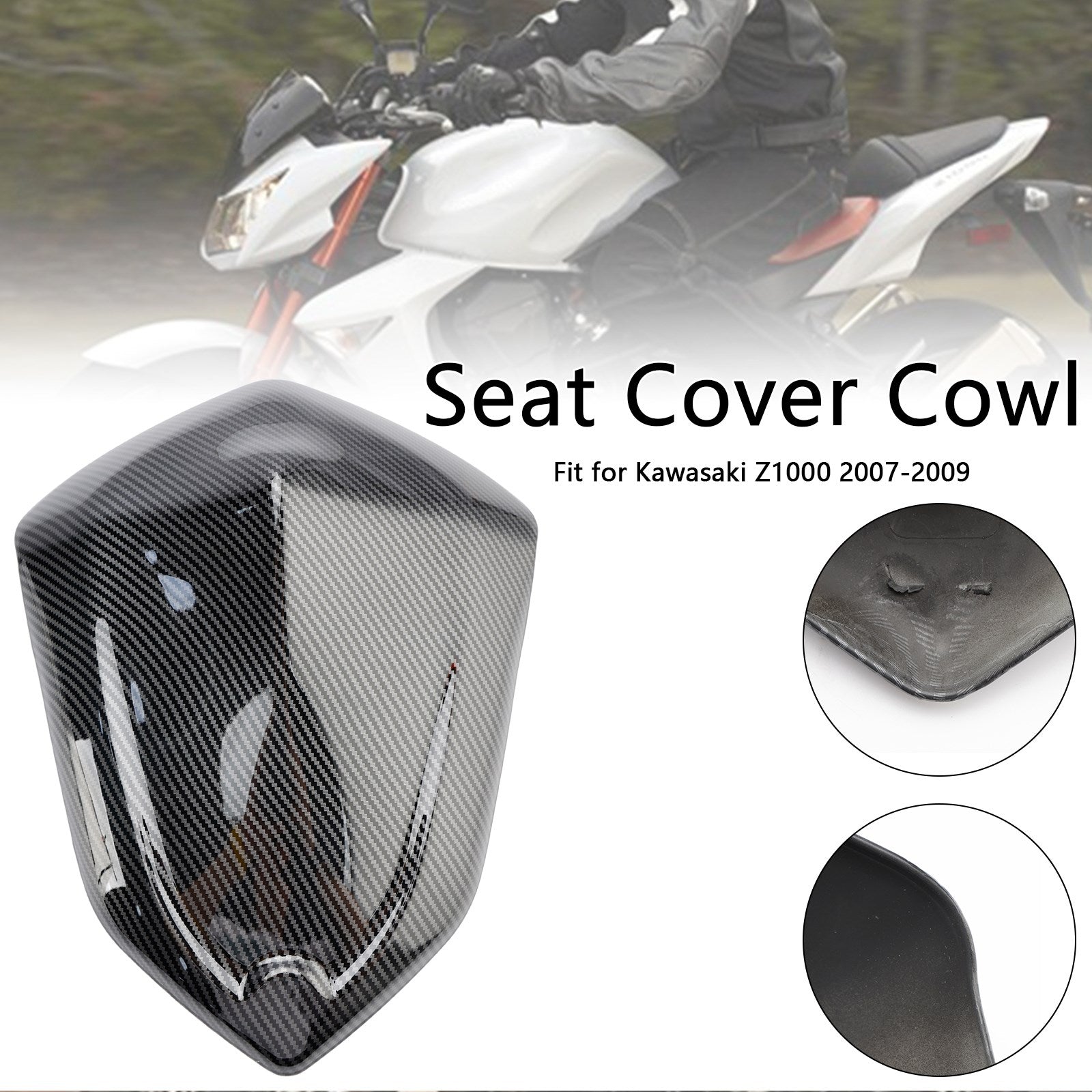 Cubierta de carenado para asiento trasero Kawasaki Z1000 07-09