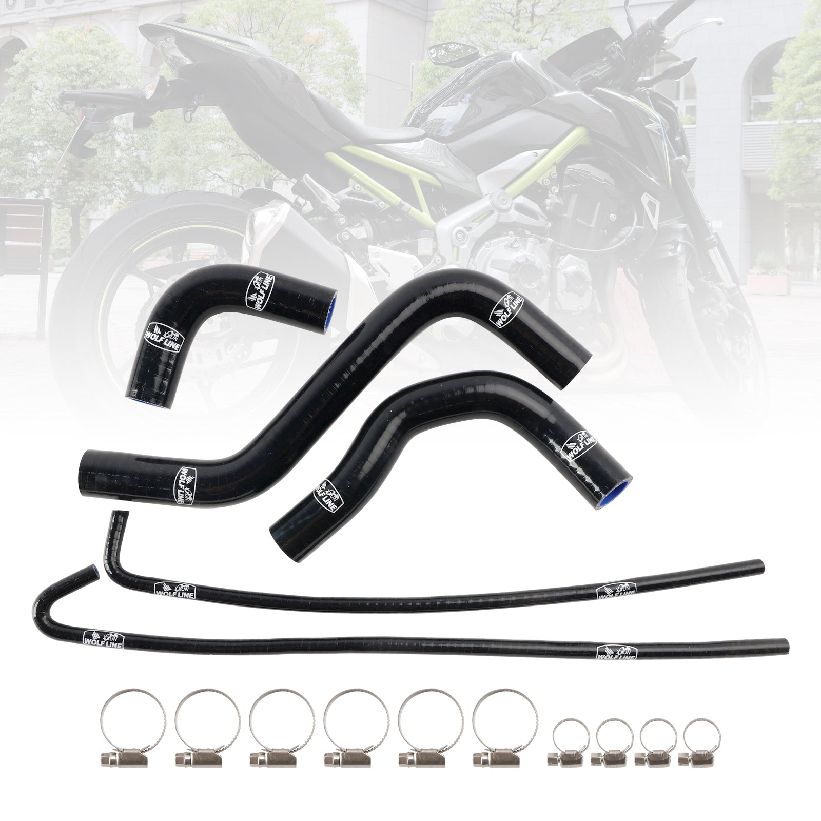 2017-2024 Kawasaki Z900 Silicone Radiator coolant Hose kit