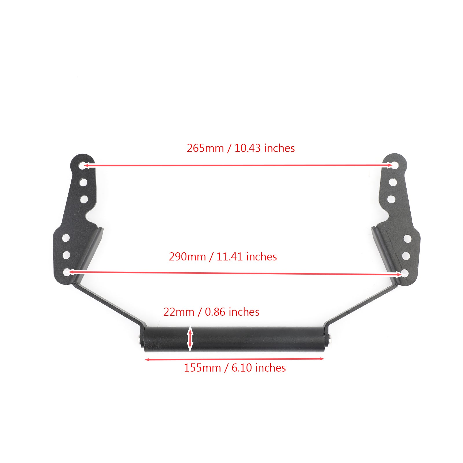 17-19 Suzuki DL1000 XT V-Strom GPS Soporte para teléfono Barra de soporte Barra de 22 mm