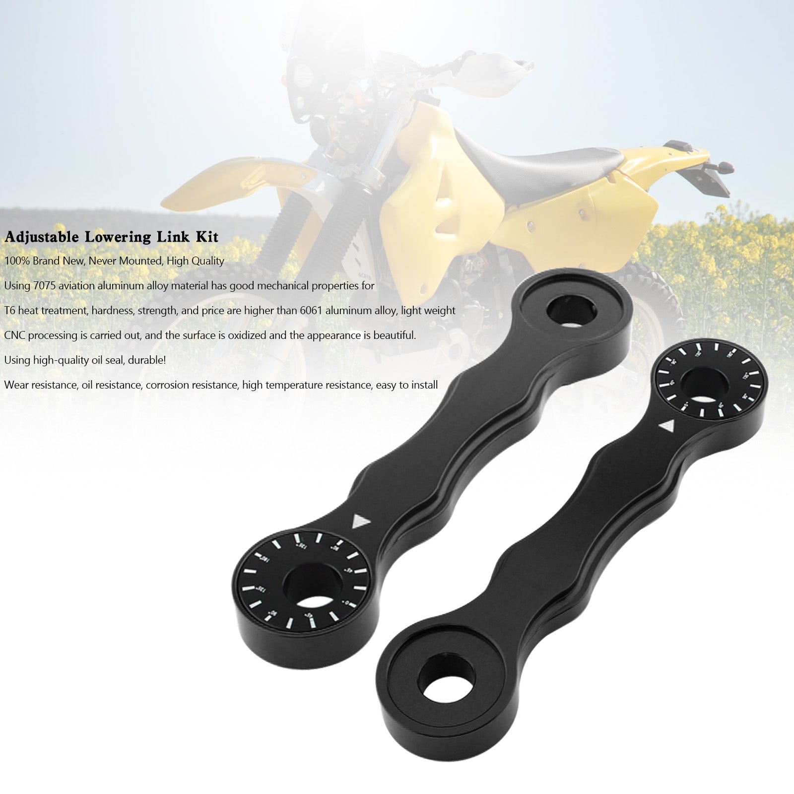 Adjustable Lowering Link Kit For Suzuki DRZ400/E/S/SM 00-17 RM125/200