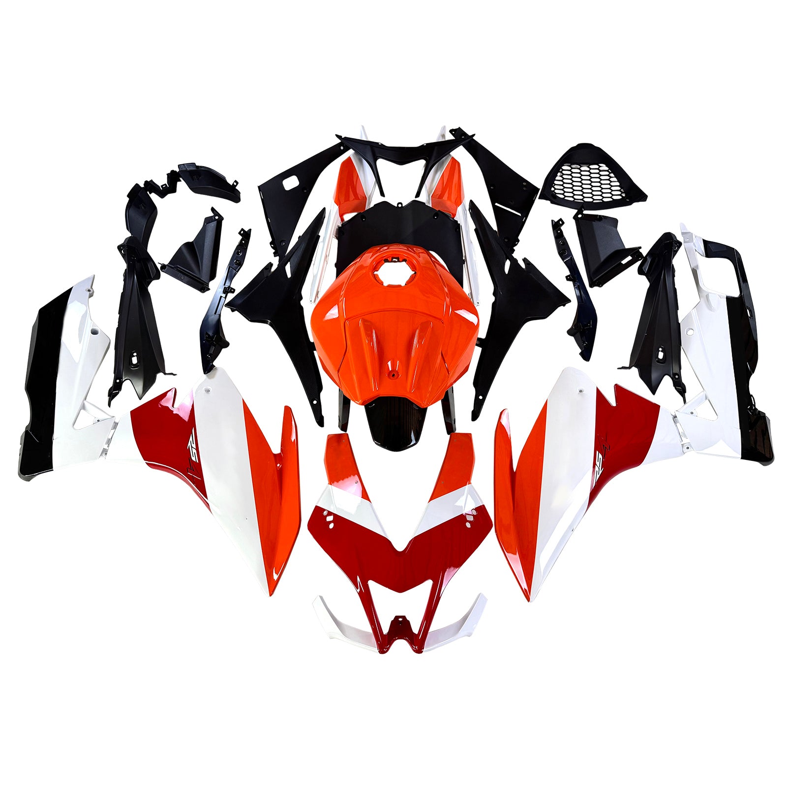 Amotopart 2012-2016 Aprilia RS4 125 50 Red/White Fairing Kit