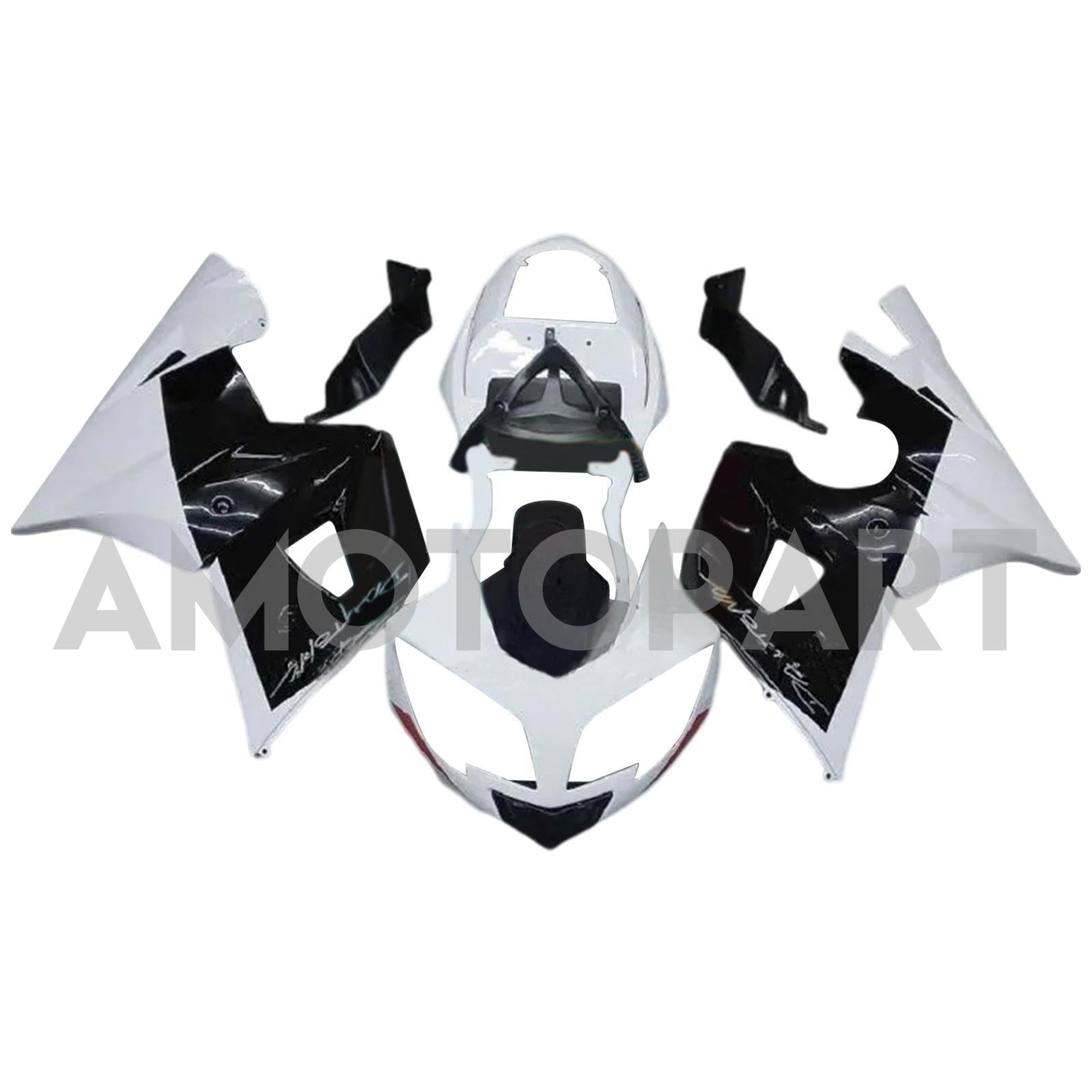Amotopart 2002-2005 Triumph Daytona 600 650 Black&White Style2 Fairing Kit