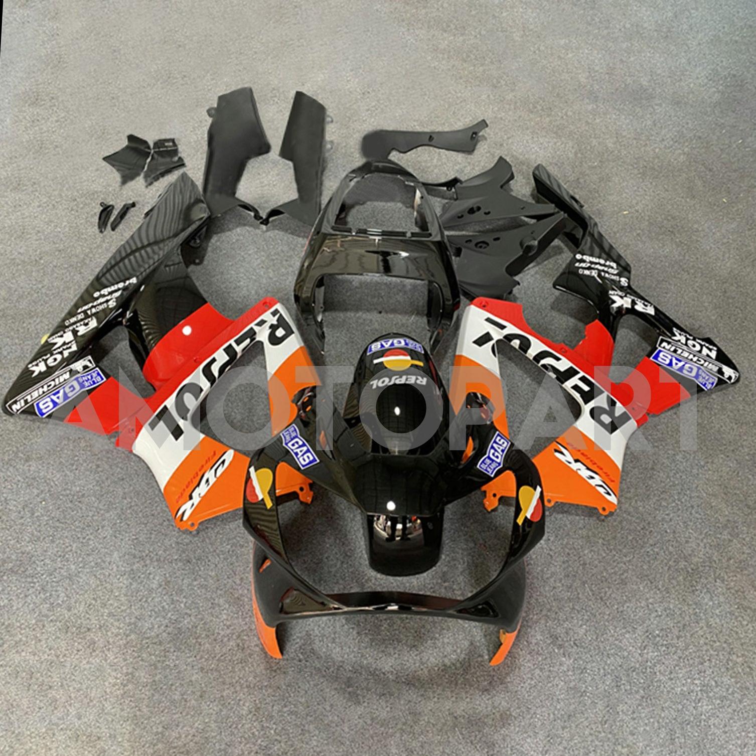 Amotopart 2000-2001 CBR929RR Honda Red&Orange Repjol Fairing Kit