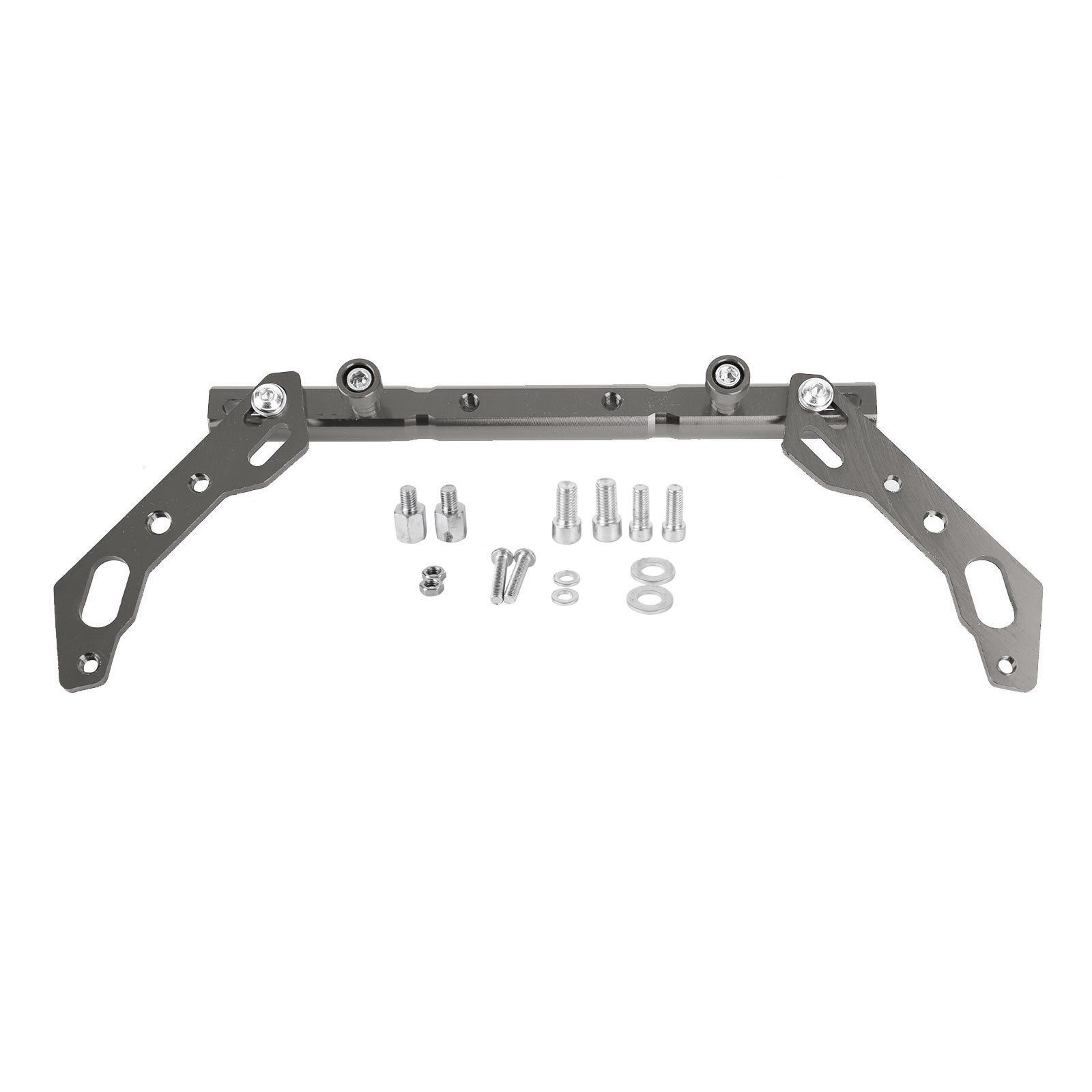 Motor Cnc Adjustable Balance Cross Handle Bar Aluminum Lever Silver