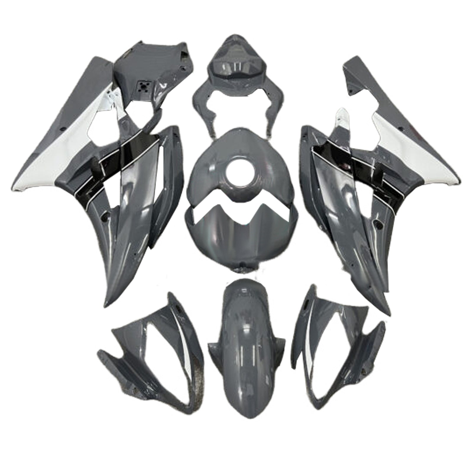 Amotopart 2006-2007 Yamaha YZF-R6 Grey Fairing Kit
