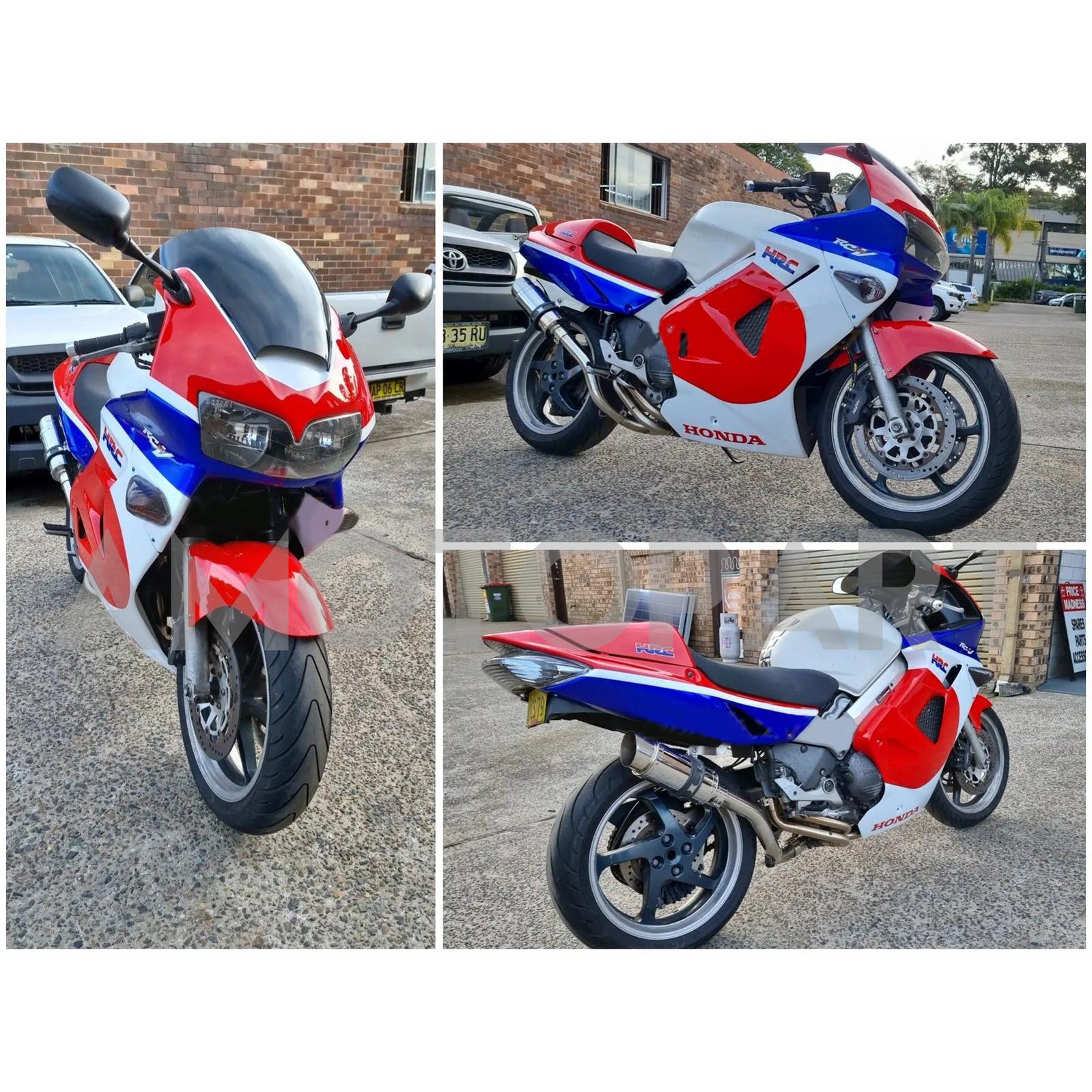 Amotopart 1998-2001 Honda VFR800 Red White Black Fairing Kit