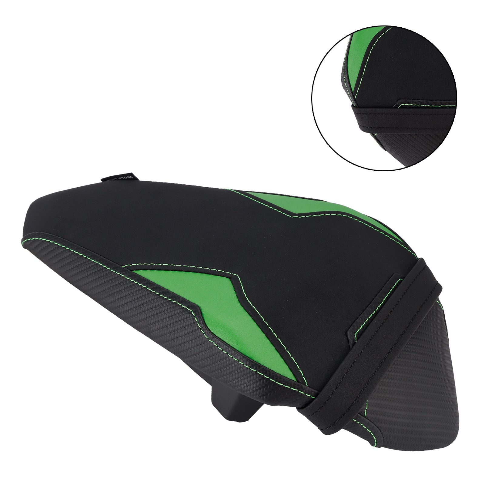 24-26 Kawasaki Ninja 7 Hybrid Bagsæde Passagerhynde Flat Pu