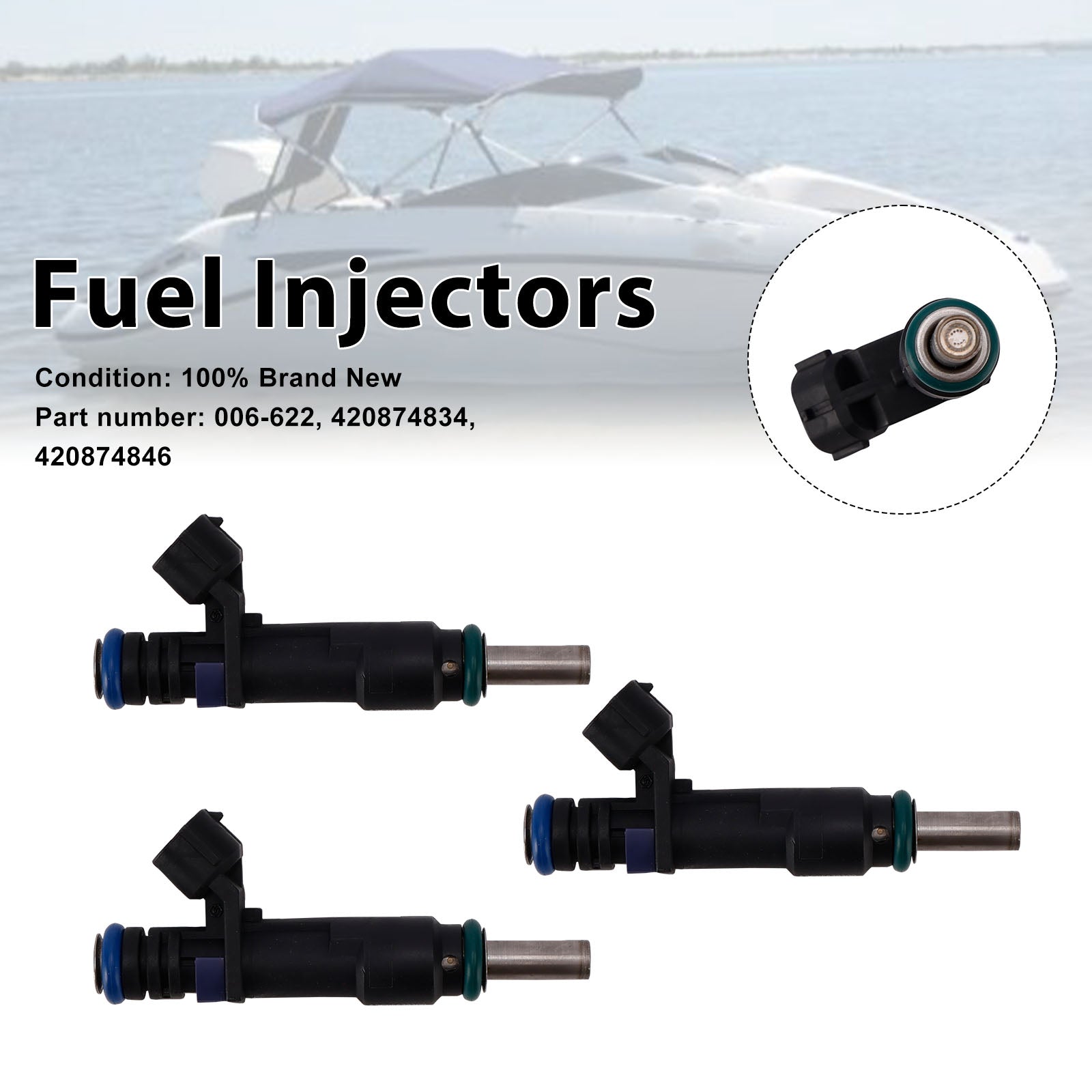 Sea-Doo GTI 155 GTR 215 RXT 260 3PC 420874834 Vstřikovače paliva 420874846