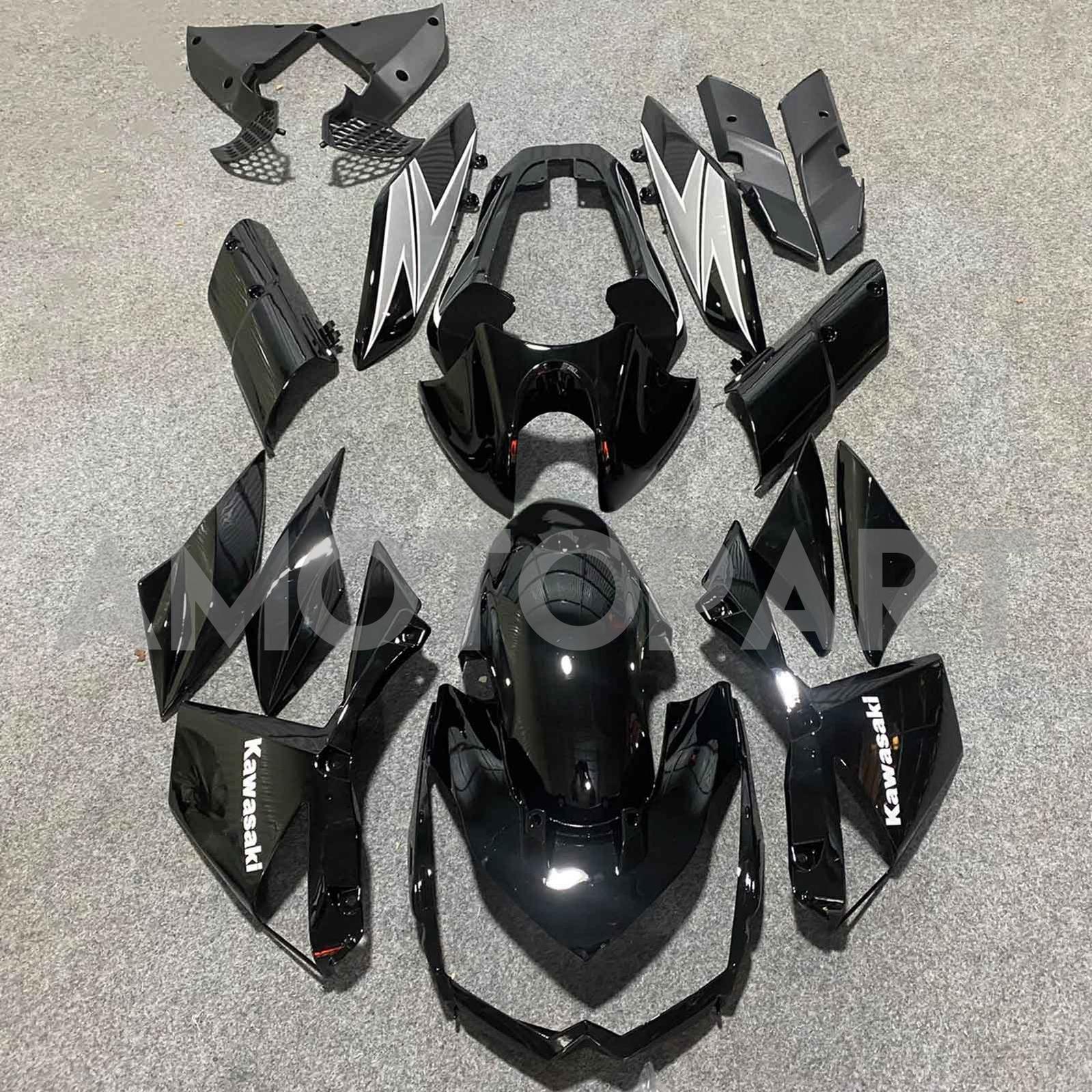 Amotopart 2010-2013 Z1000 Kawasaki Gloss Black Fairing Kit