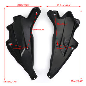 17-19 Kawasaki Z900 Side Lower Fairing Panel Cover Black