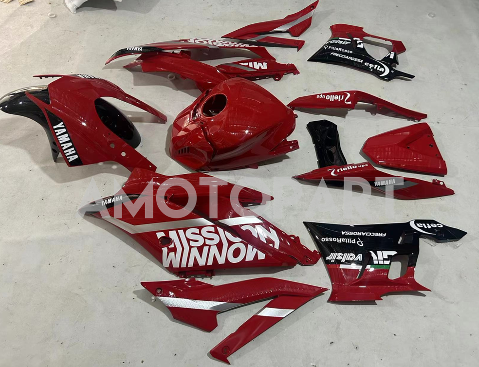 Amotopart 2019-2021 Yamaha YZF R3 R25 Red Fairing Kit