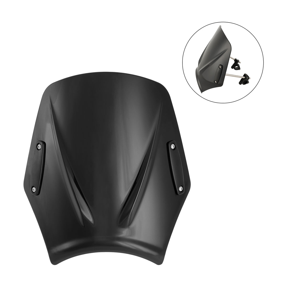 Motorrad mit 22 mm/7/8 Zoll Lenker Windschutzscheibe Windschutzscheibe Universal